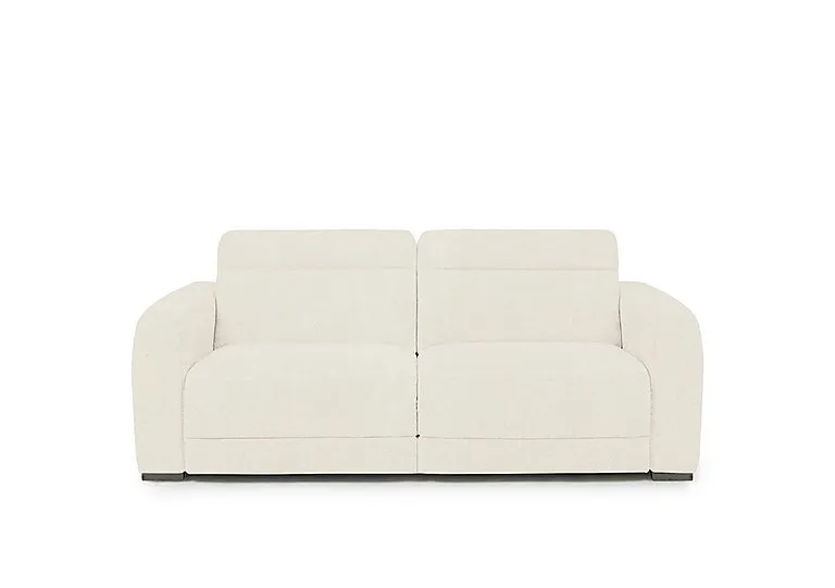 Edison Fabric 2 Seater Sofa - Cream - Sofas and Armchairs