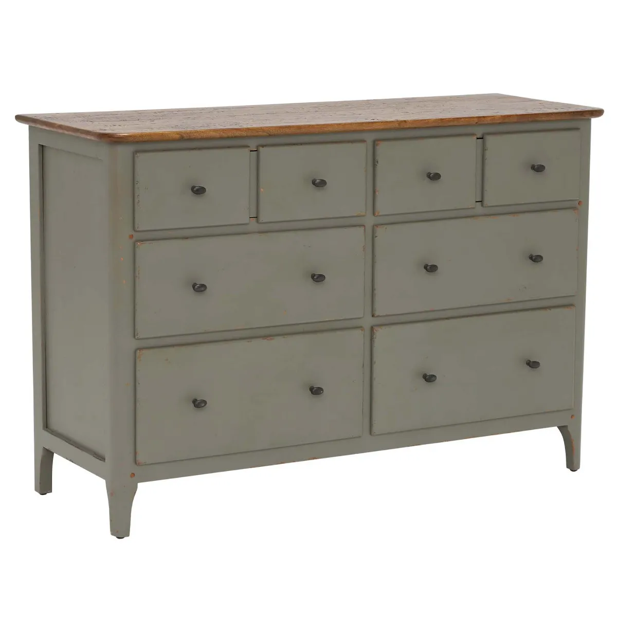 Maison 6 Drawer Chest, Albany and Moss Grey