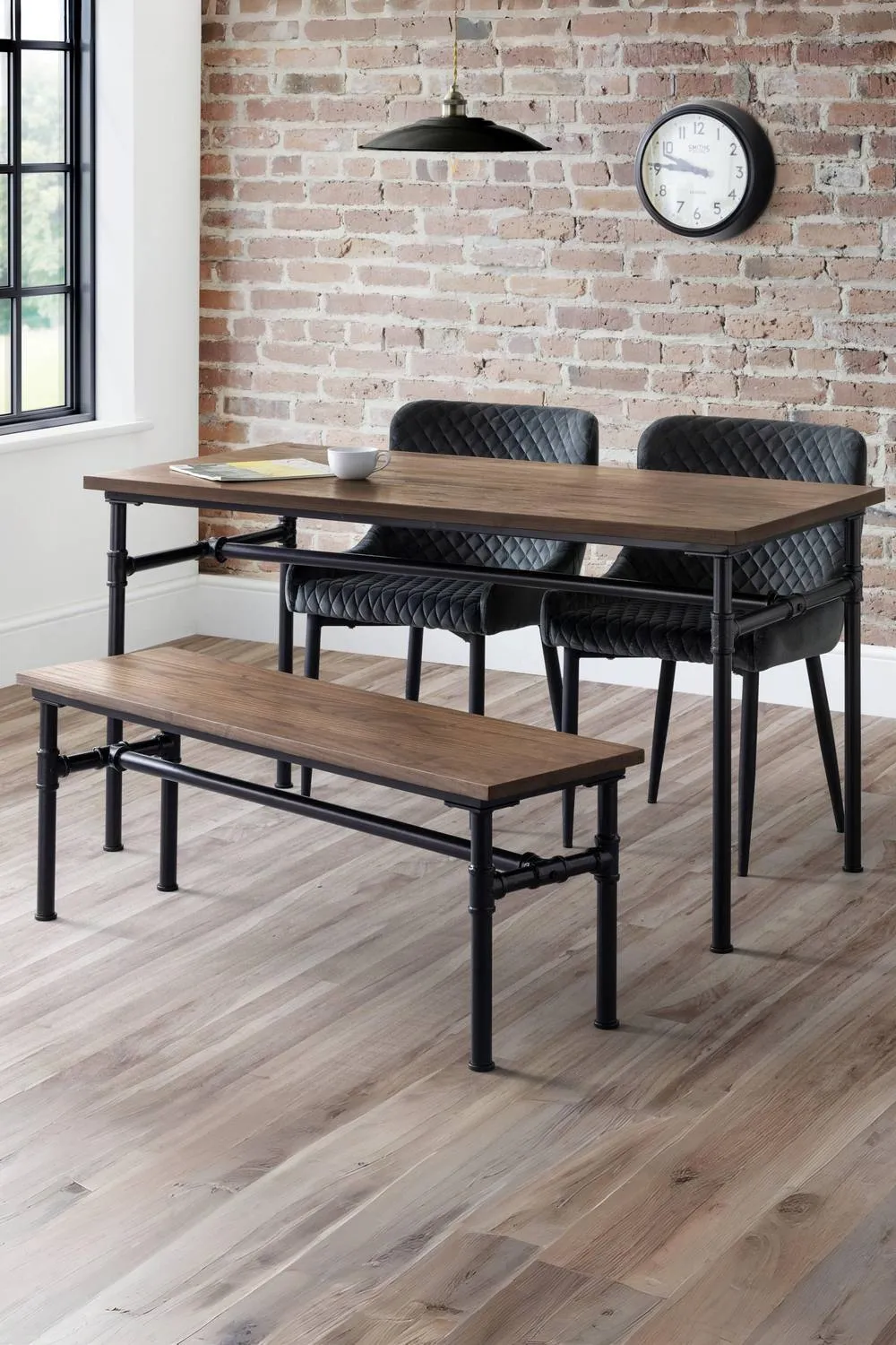 Julian Bowen Carnegie Rectangular 4-6 Seater Dining Table in Natural 3