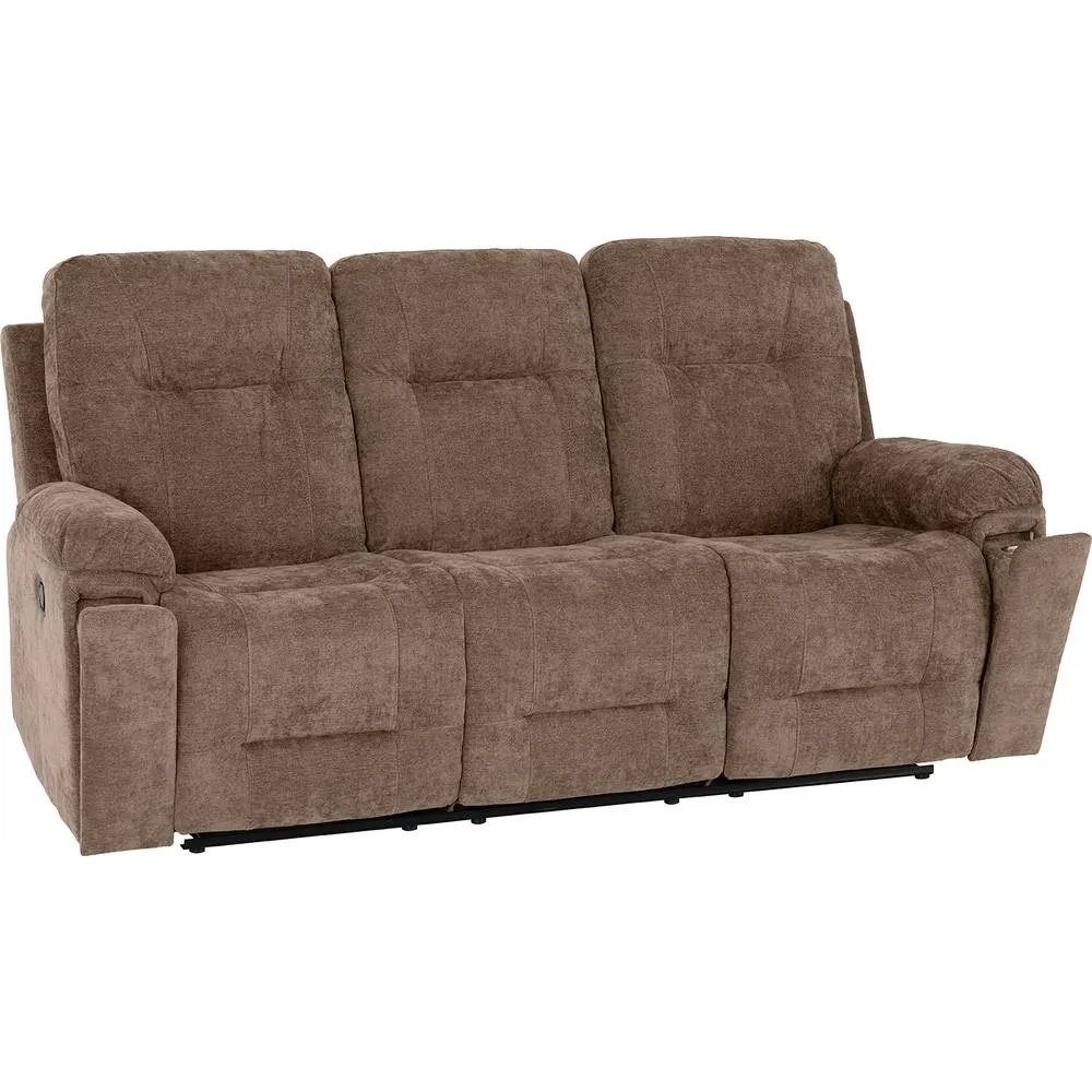 Seconique Guildford 3+2+1 Recliner Suite - Antelope Brown Fabric 4