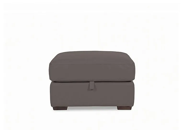 Recharge Leather Storage Footstool - BV Elephant - Living Room Furniture - In Time for Christmas