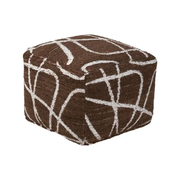 Pacific Lifestyle Abstract Swirl Outdoor Pouffe 5