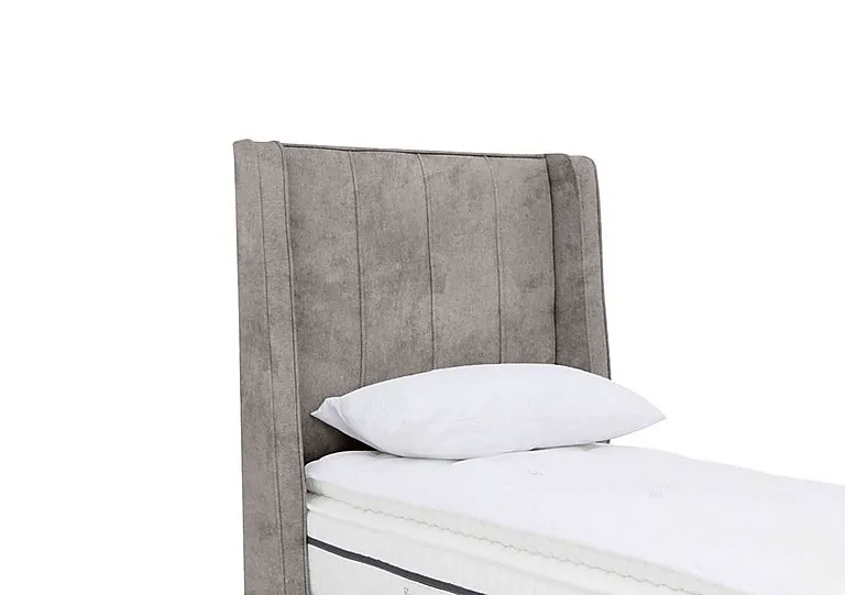 Davos Floor Standing Headboard - Single - Daytona Silver