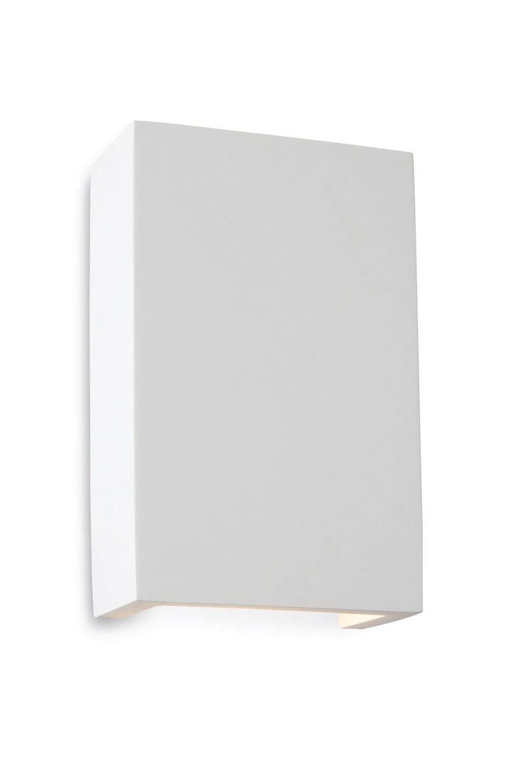 Netlighting Gallery LED 2 Light Square Plaster Indoor Wall Light White White