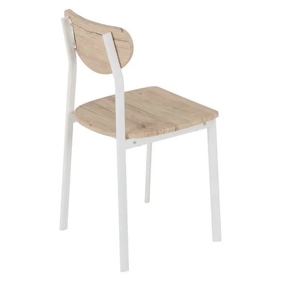 Set of 2 Riley Dining Chairs, Oak Effect 6
