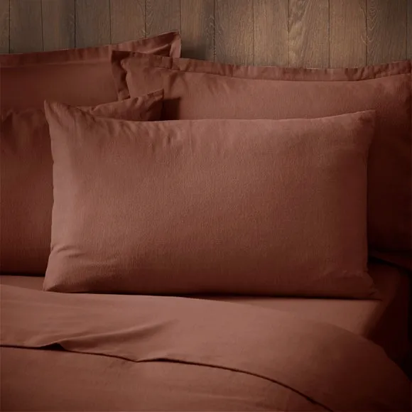 Soft & Cosy Luxury 100% Brushed Cotton Standard Pillowcase Pair 1