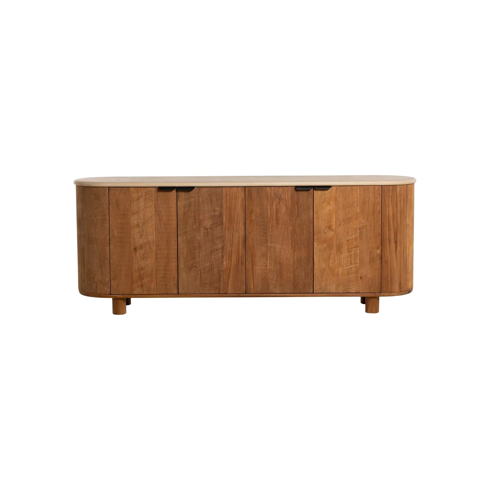 Old Java Panama 4 Door Dresser 200X45X77Cm, Brown Stone Effect | Barker & Stonehouse 5