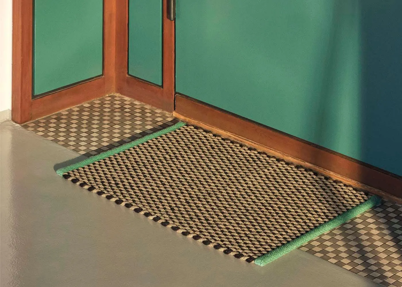 HAY Door Mat Green 70 x 50cm 3