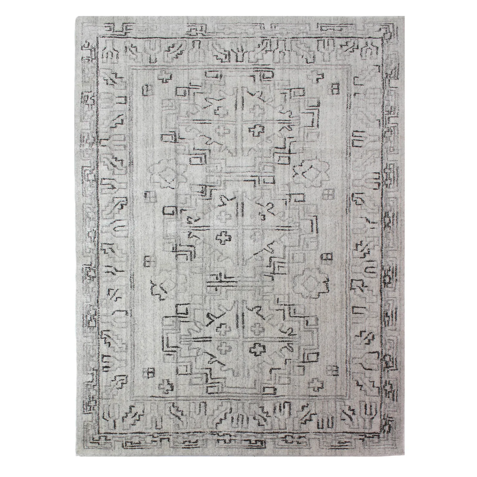 Dorma Beige Traditional Viscose Rug Natural