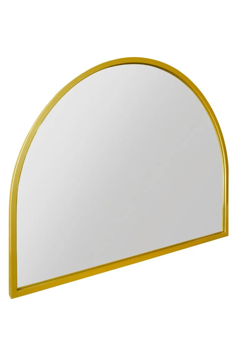 MirrorOutlet Gold Metal Framed Arched Wall Mirror 49" X 35" (125CM X 90CM) 5