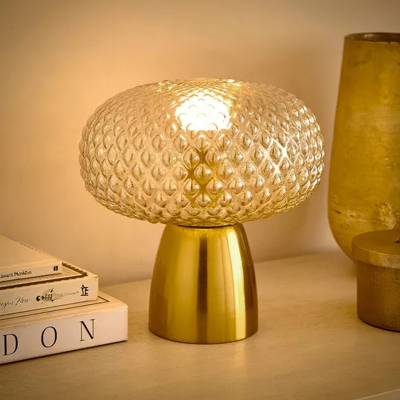 Silas Embossed Glass Table Lamp 2