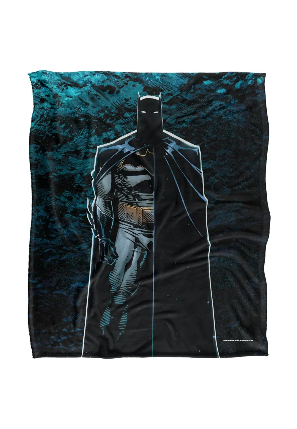 Batman Blanket, 152x127 cm, Batcave Silhouette Silky Touch Super Soft Throw Blanket in White