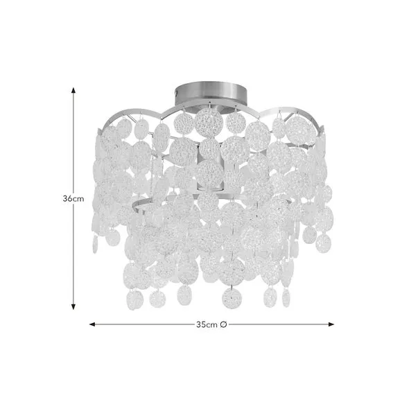 Taylor Disk Semi Flush Ceiling Light 6
