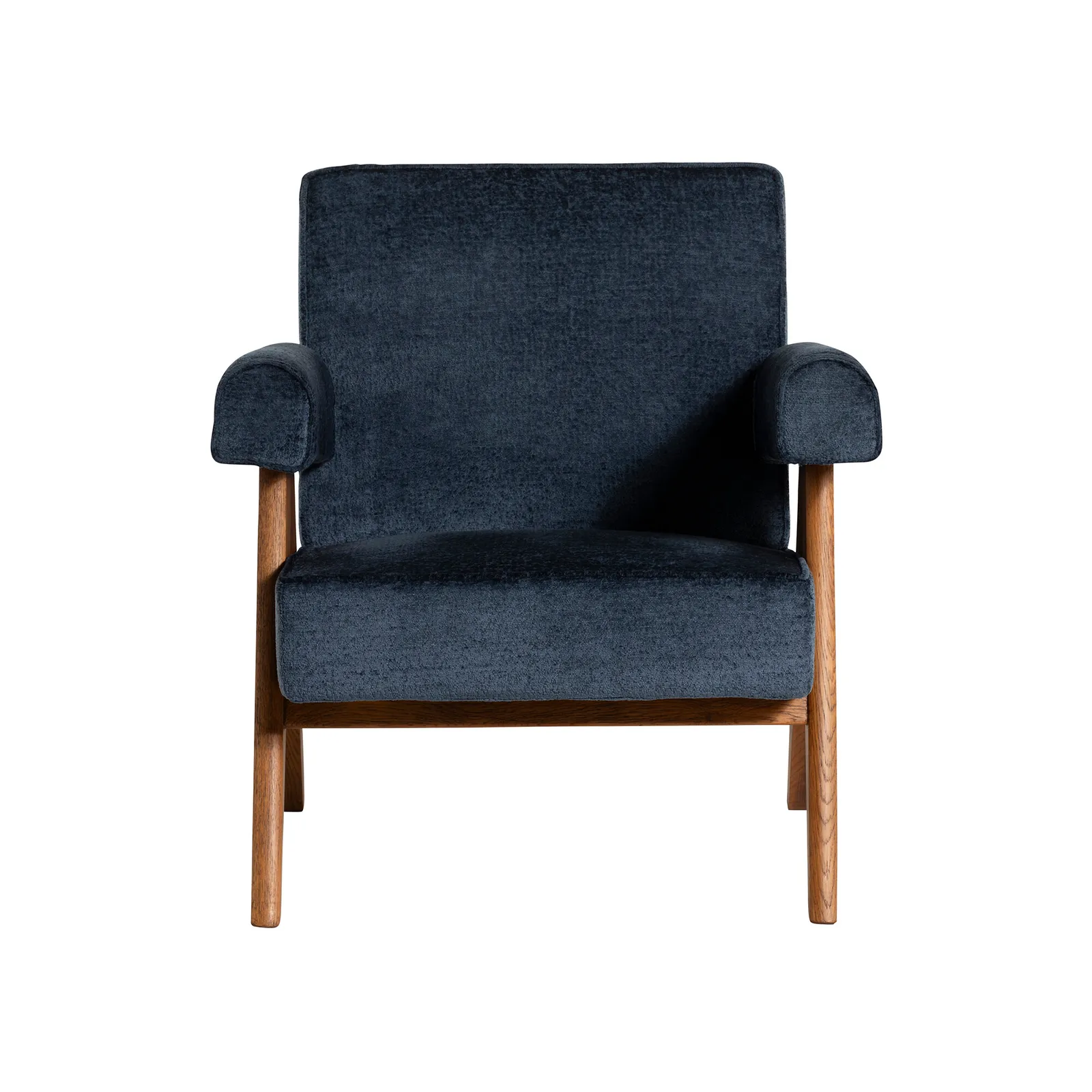 Pure Furniture Bogart Club Accent Chair With Arms, Blue Fabric | Barker & Stonehouse 3