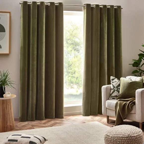 Yard Chenille Eyelet Curtains 2