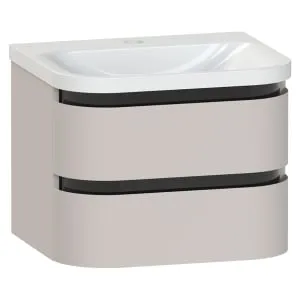 Duarti by Calypso Berrington Cashmere Glow Vanity with Whitley Basin - 600mm