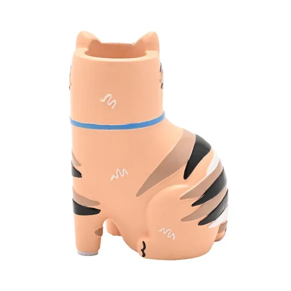 Raspberry Blossom Cat Matchstick Holder 6