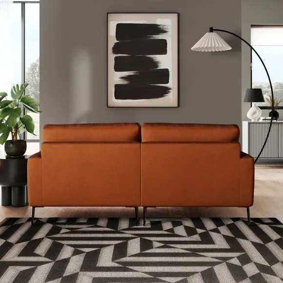 Lawson Matte Plush Velvet Corner Chaise Sofa 3