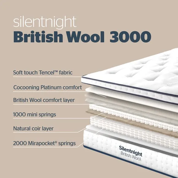 Silentnight Wool Naturals 3000 Pocket Mattress 6