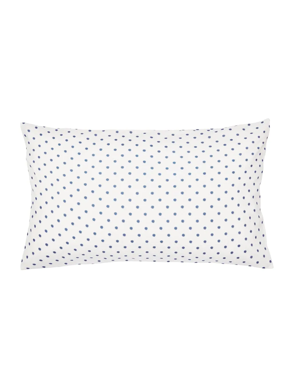 LAND & SHORE 2 Pack Pure Cotton Sora Floral Pillowcases White Mix