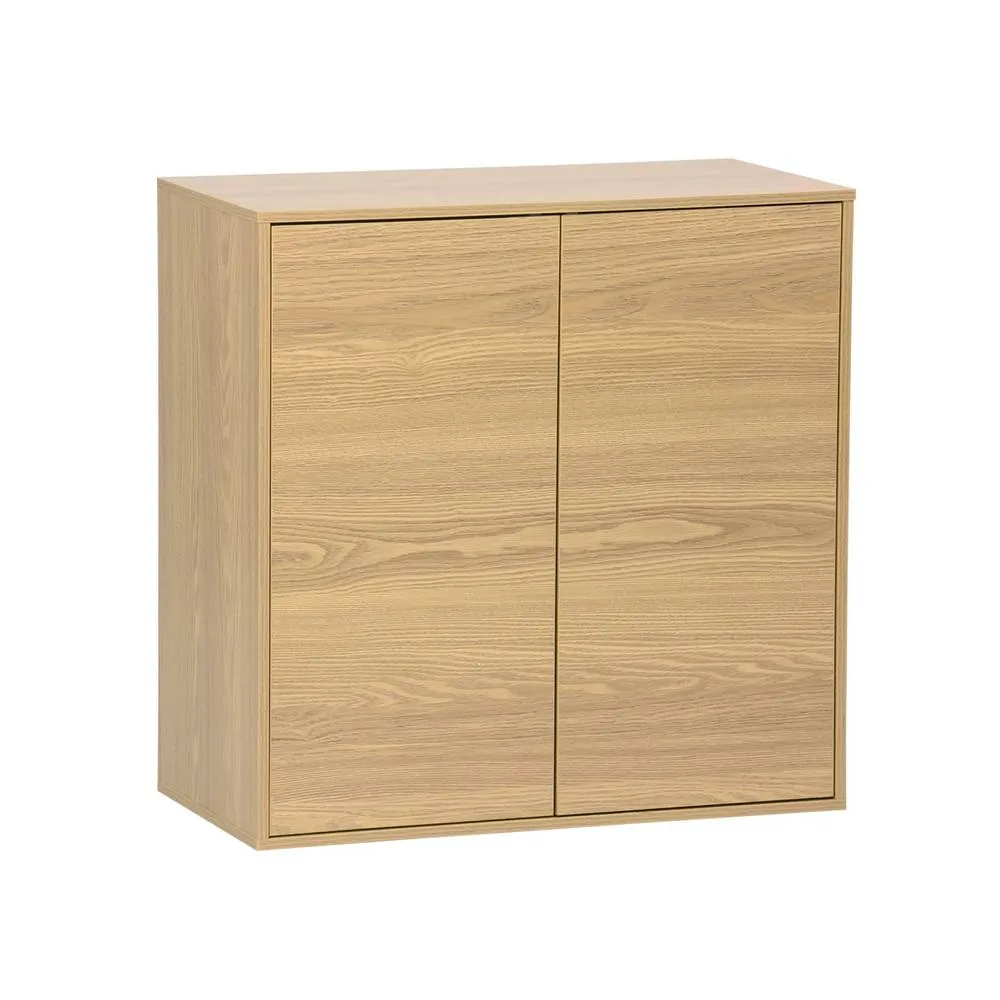 sweeek Wood effect storage unit, 2 doors, 70cm in Brown 2