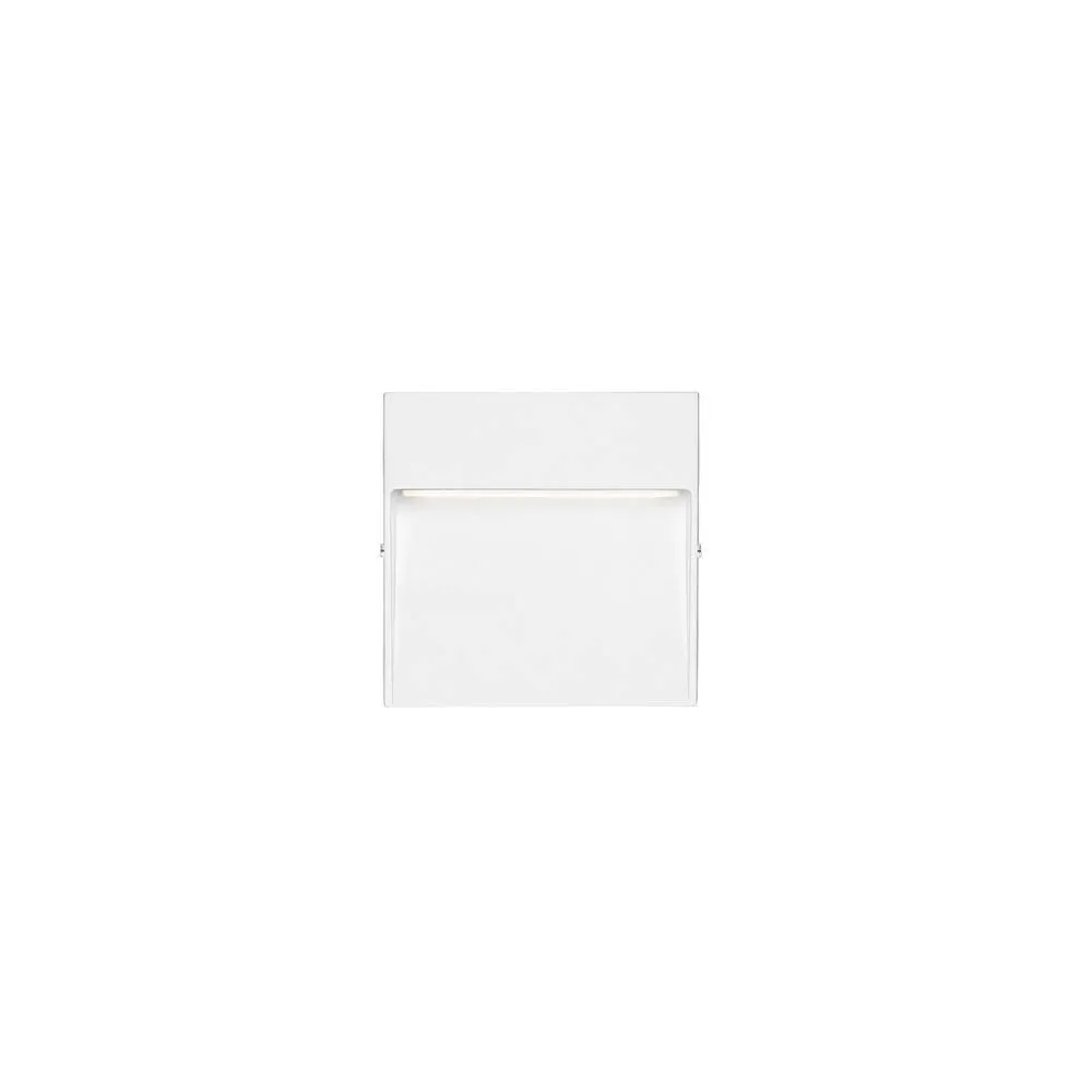Netlighting Nod Square LED Outdoor Recessed Wall Lamp White Opal 3000K IP65 2