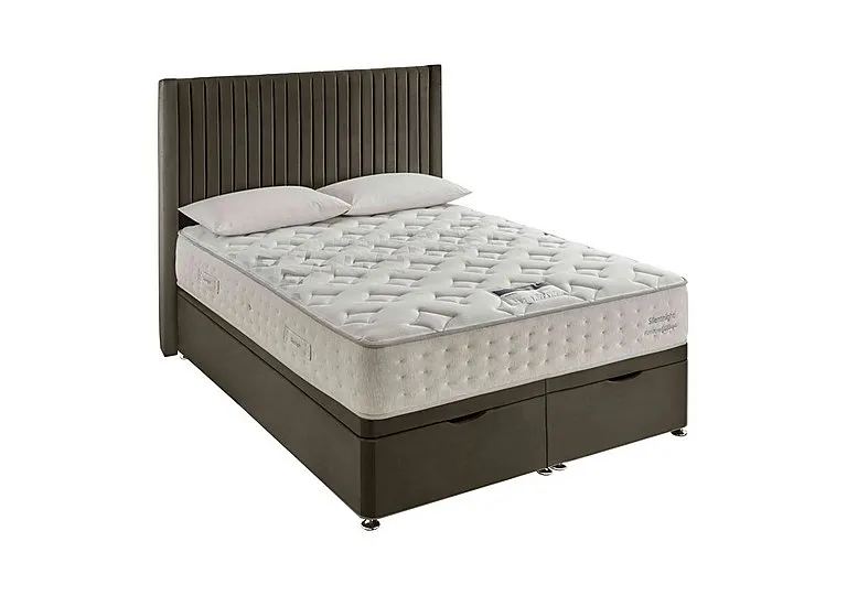 Revitalise Restore 1600 Ottoman Divan Set - Super King - Smooth Velvet Mink