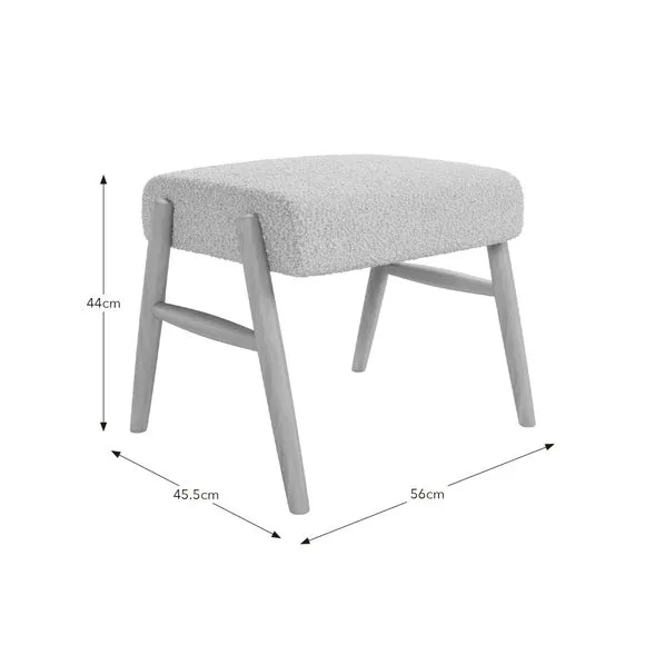 Alpine Spindle Boucle Footstool 6