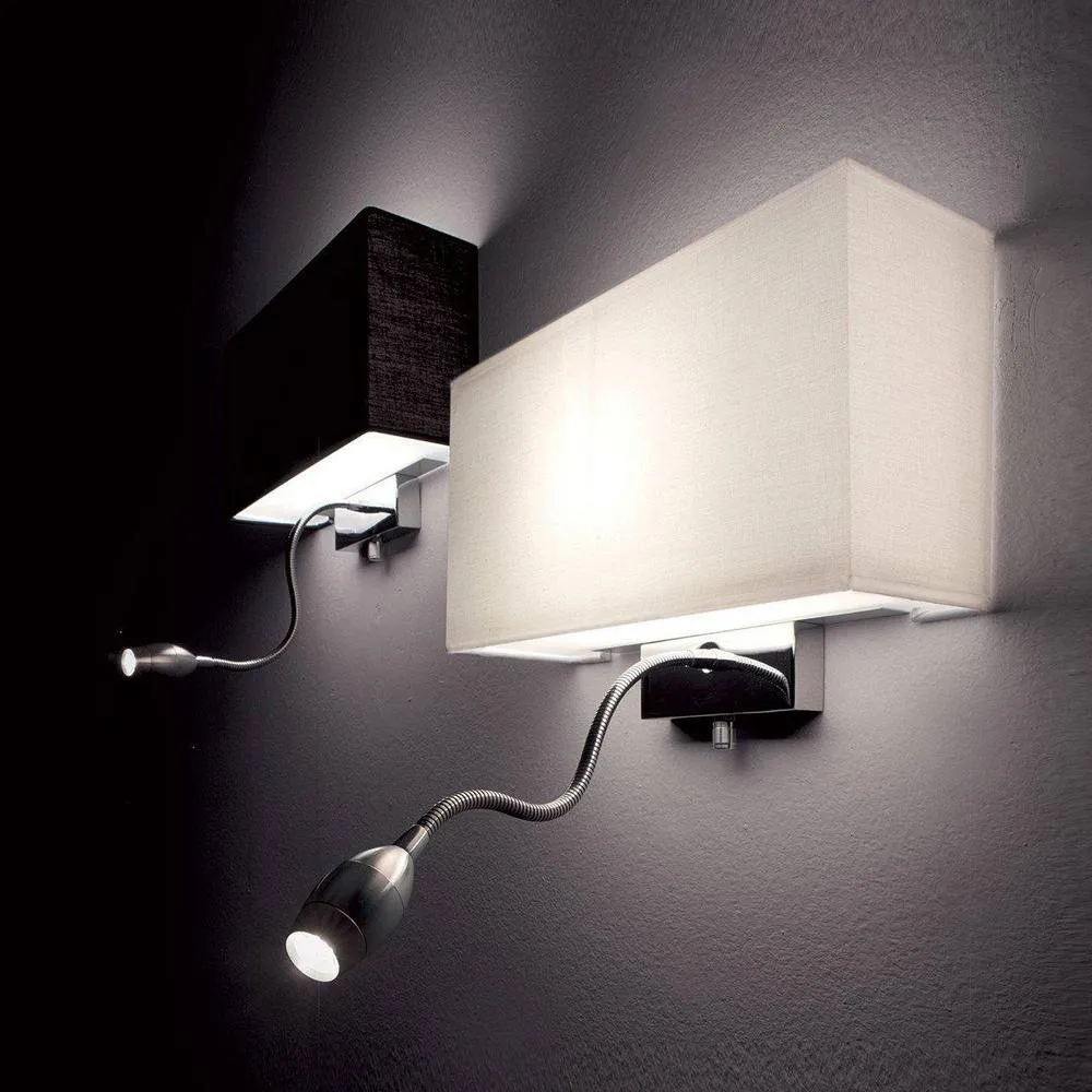 Netlighting Hotel 1 Light Indoor Wall Light Black E27 2