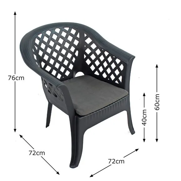 Savona 4 Seater Conversation Set with Savona Chairs 6