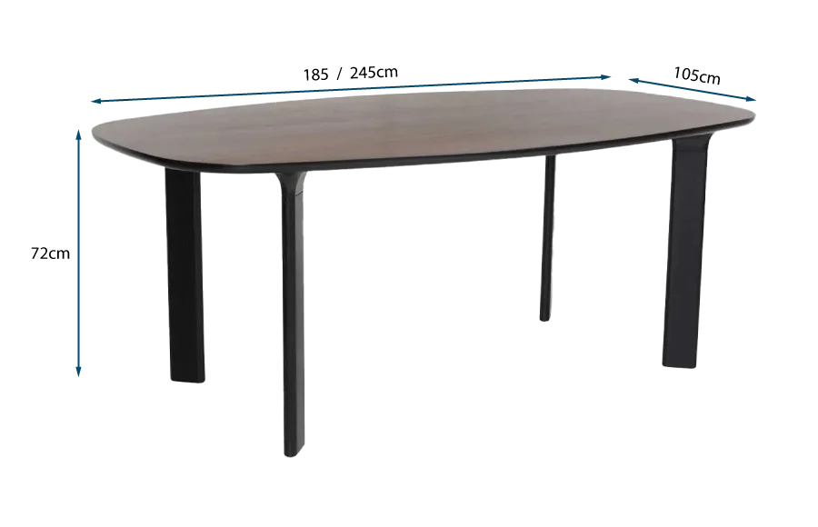 De La Espada Analog Dining Table Walnut 245cm 2