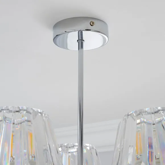 Paloma 5 Light Semi Flush Ceiling Light 4