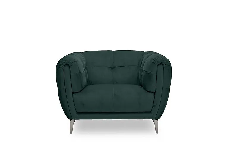 Sienna Fabric Chair - Bottle Green