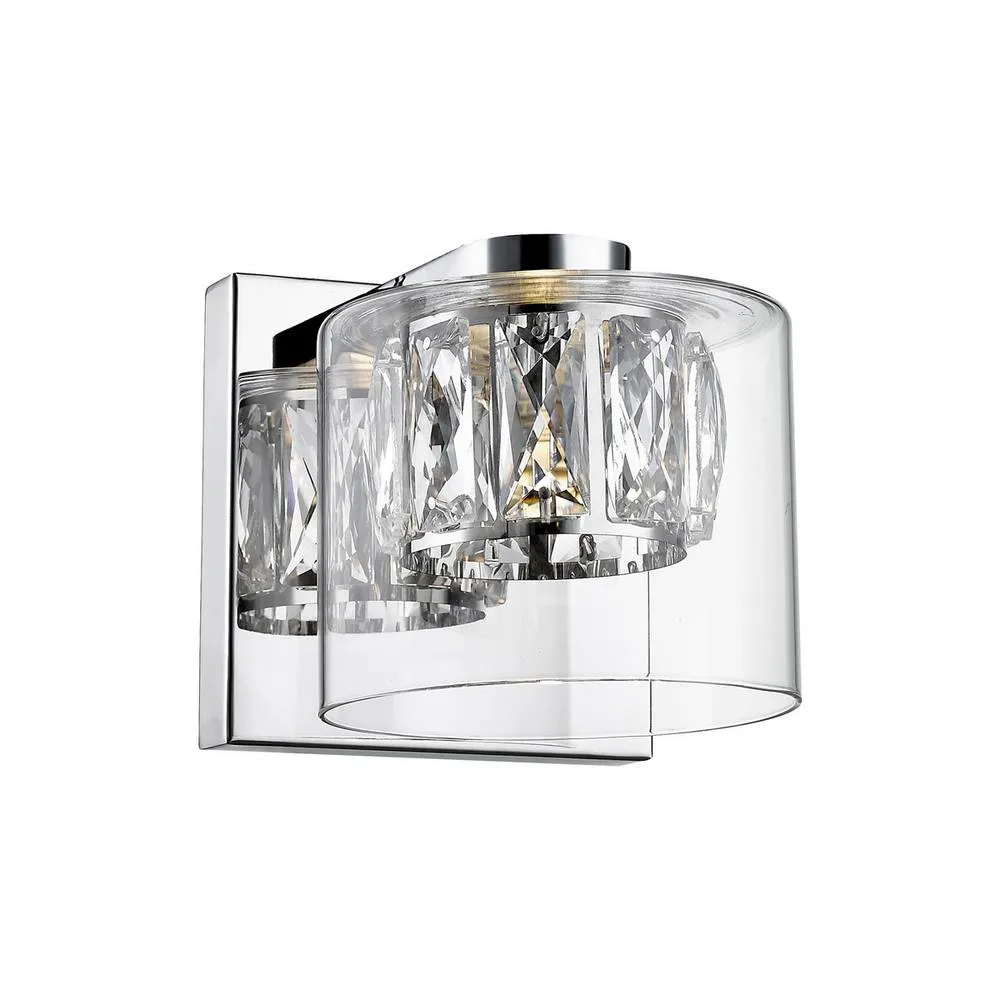 Netlighting Gem Wall Lamp Chrome 450lm 3000K in Silver