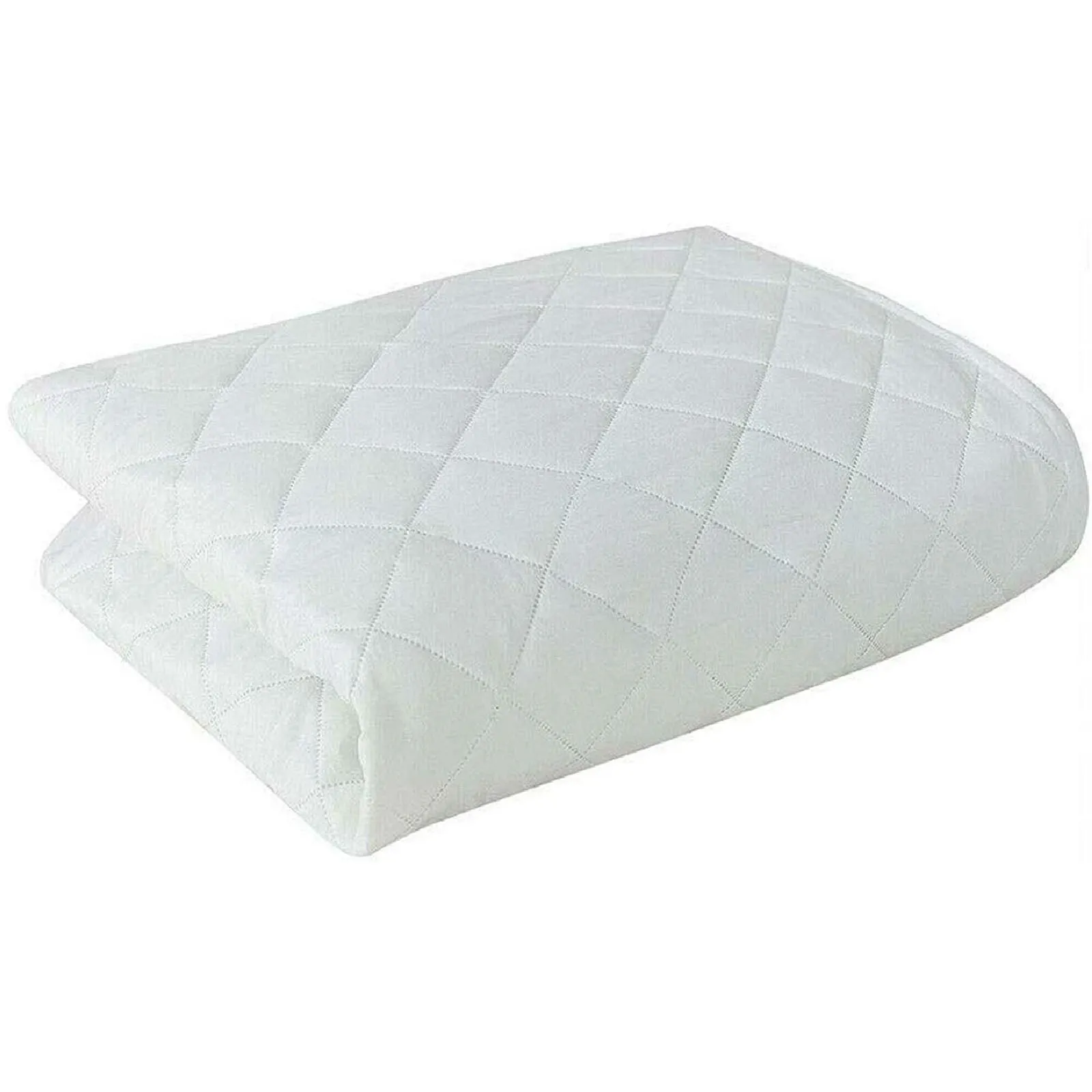 Gr8 Home Anti Allergy Quilted Mattress Protector Bed Sheet Cover Topper in White