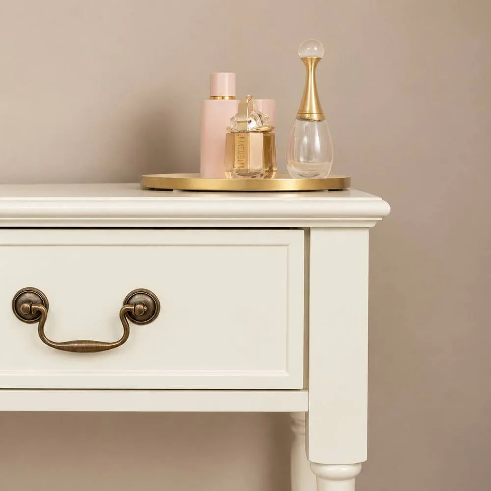 Melody Maison Ivory 2 Drawer Console / Dressing Table - Charlotte Ivory Range 5