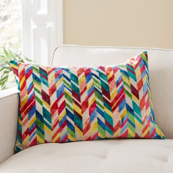 Cut Velvet Brights Reverie Cushion