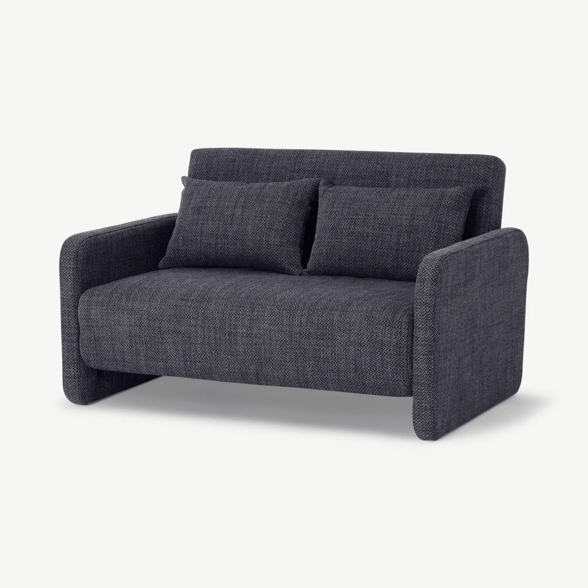 Vinnie Small Sofa Bed, Slate Loop Textured Boucle