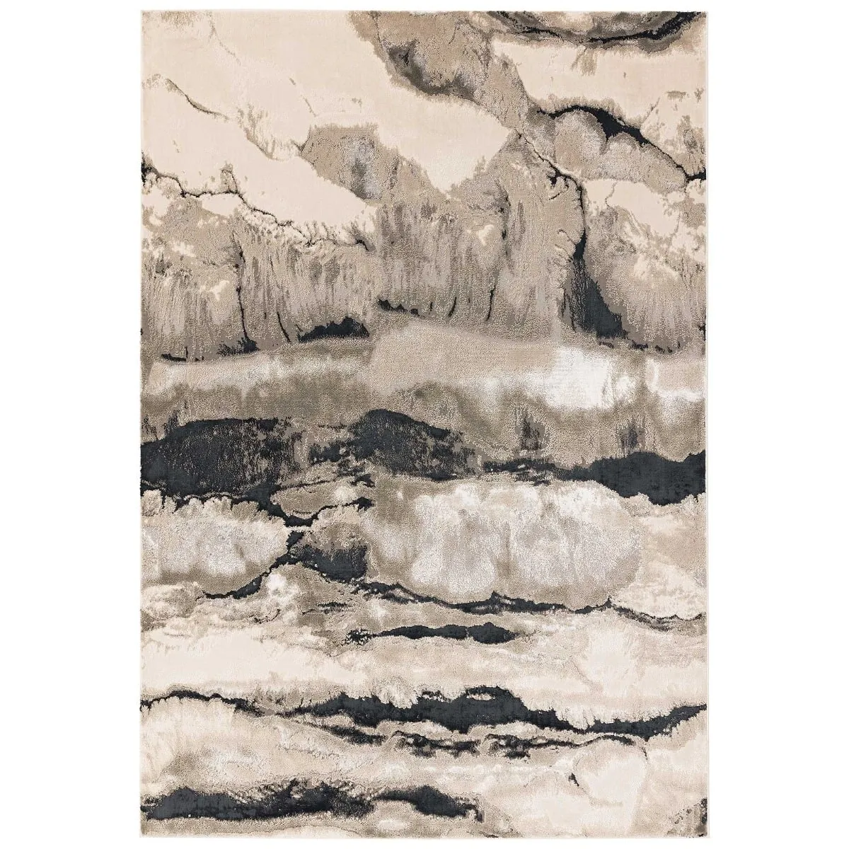 Luna Quartz 160X230Cm Rug, Square Polyester | Barker & Stonehouse 2