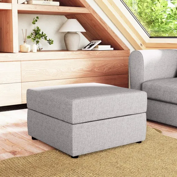 Square Soft Texture Storage Footstool 1
