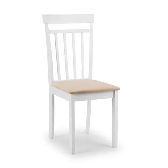 Coast Set of 2 Dining Chairs, Faux Linen 3
