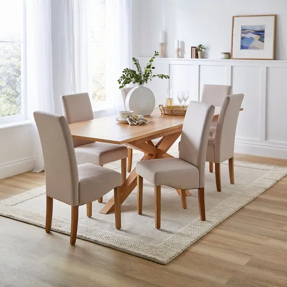 Ethan Set of 2 Dining Chairs, Fabric 2