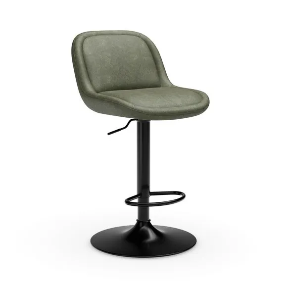 Lyle Gaslift Barstool, Faux Leather 6