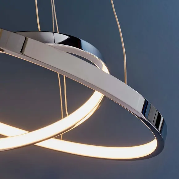 Vogue Kline 2 Light Integrated LED Hoop Ceiling Light 6