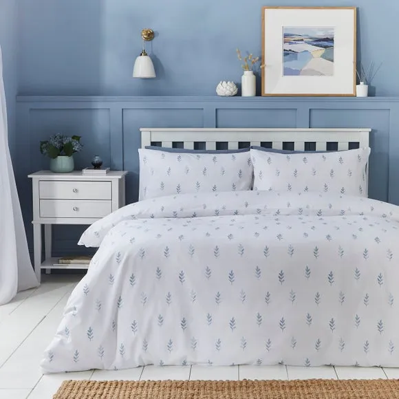 Harper Stem Floral 144 Thread Count 100% Cotton Duvet Cover & Pillowcase Set