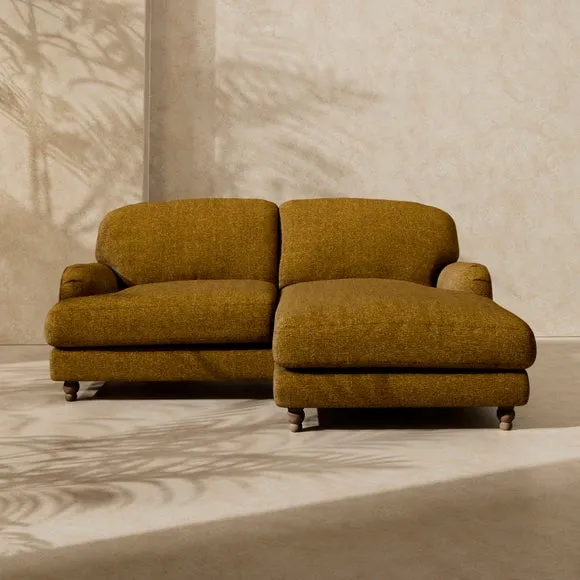 Arthur Waffle Chenille Corner Chaise Sofa
