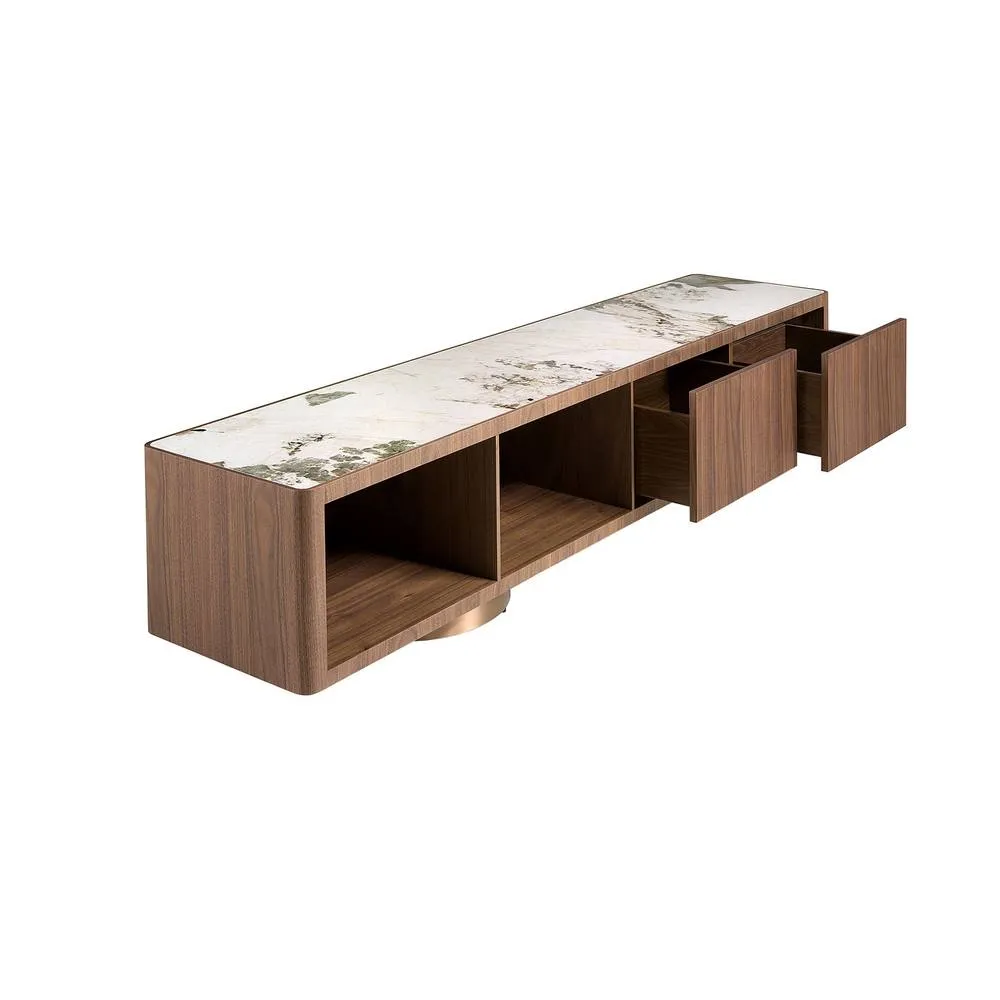 Angel Cerda Modern TV Unit in Walnut 6