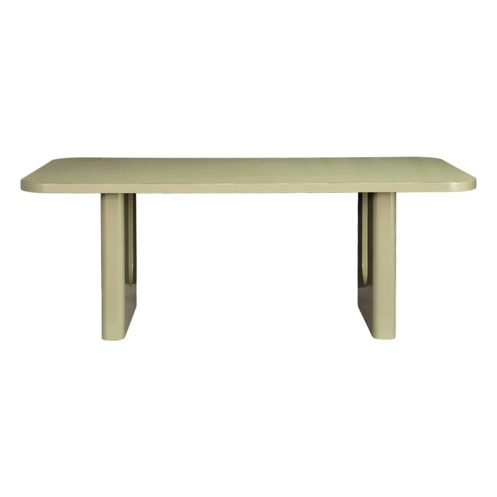 sweeek Matte finish dining table seats 8 in Green 3