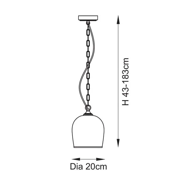 Vogue Leroy Adjustable Pendant Light 6
