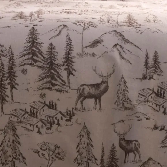 Dreams & Drapes Alpine Stag 100% Cotton Duvet Cover & Pillowcase Set 3